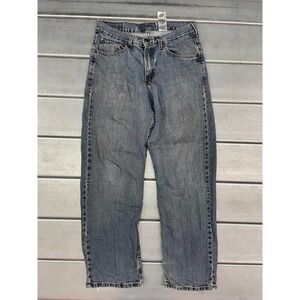 Vtg Authentics Signature Levis Relaxed Jeans‎ Mens 29X30 Blue Med Wash Straight